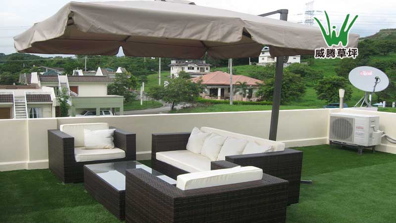 屋顶隔热人造草坪-威腾菲律宾客户