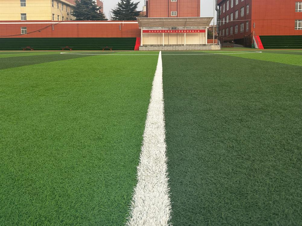 陕西省渭南白水中学，威腾免填充草坪场地