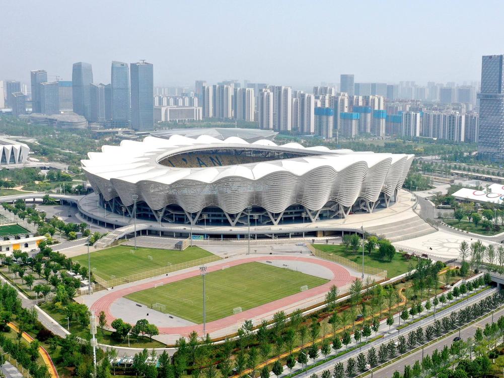 西安奥体中心,威腾免填充草坪场地